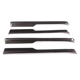 LLKUANG ABS Car Inner Door Armrest Panel Decoration Strip Trim for Toyota Tundra 2014-2020 Pickup SUV Car Accessories(Not fit Double Cab Model!) (ABS Carbon Fiber)