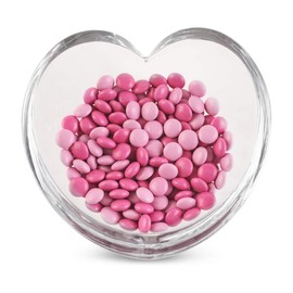 Nambe Glass Heart Bowl Medium 6.25-in