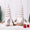 Fluffy Knit Christmas Decoration: Faceless Forest Elder Rudolph Doll Free Size/Man 2ea