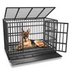 BOLDBONE 48/42/38 inch Heavy Duty Indestructible and Escape-Proof Dog Crate