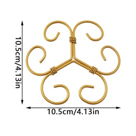 yyangz 4PCS Plant Support Bracket Iron Plant Holder Flower Arrangement Wire Lotus Fixed Frame Climbing Plant Support Clip for Indoor Plant Stem Bracket