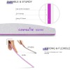 CANVALITE 10 Pack Purple Nail Files 100 180 Grit Emery