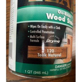 Zar Interior Stain 120 TEAK NATURAL Quart