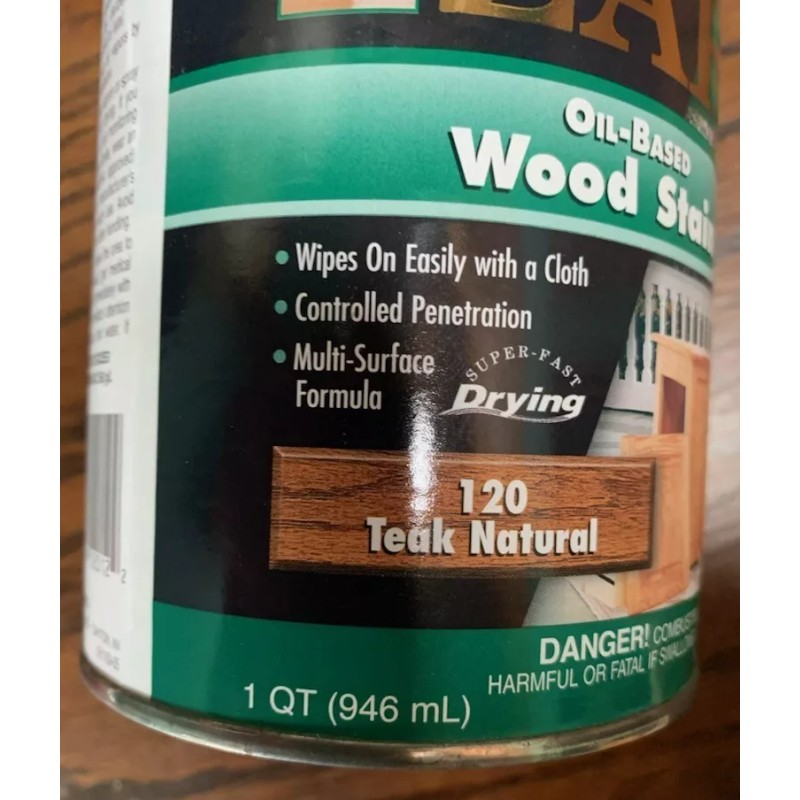 Zar Interior Stain 120 TEAK NATURAL Quart