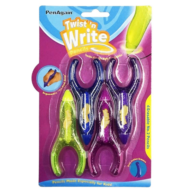 Penagain Twist and Write Pencil, 4 Pack