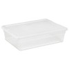 Sterilite 28 Qt Underbed Storage Box, Stackable Bin with Lid,
