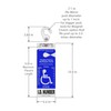 MirorTag Gold - Handicap Placard Holder by JL Safety. A