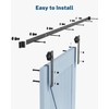 Titeck Barn Door Hardware Kit -6.6FT Sliding Door Hardware with