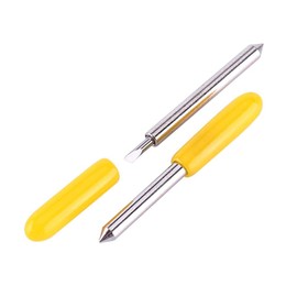 15 piezas de cuchillas de trazador de acero de tungsteno, 30 45 60 grados Roland Vinyl Plotter Cortador estándar con soporte de aluminio para muchos plotters de corte Herramienta de corte de 1,5 mm de