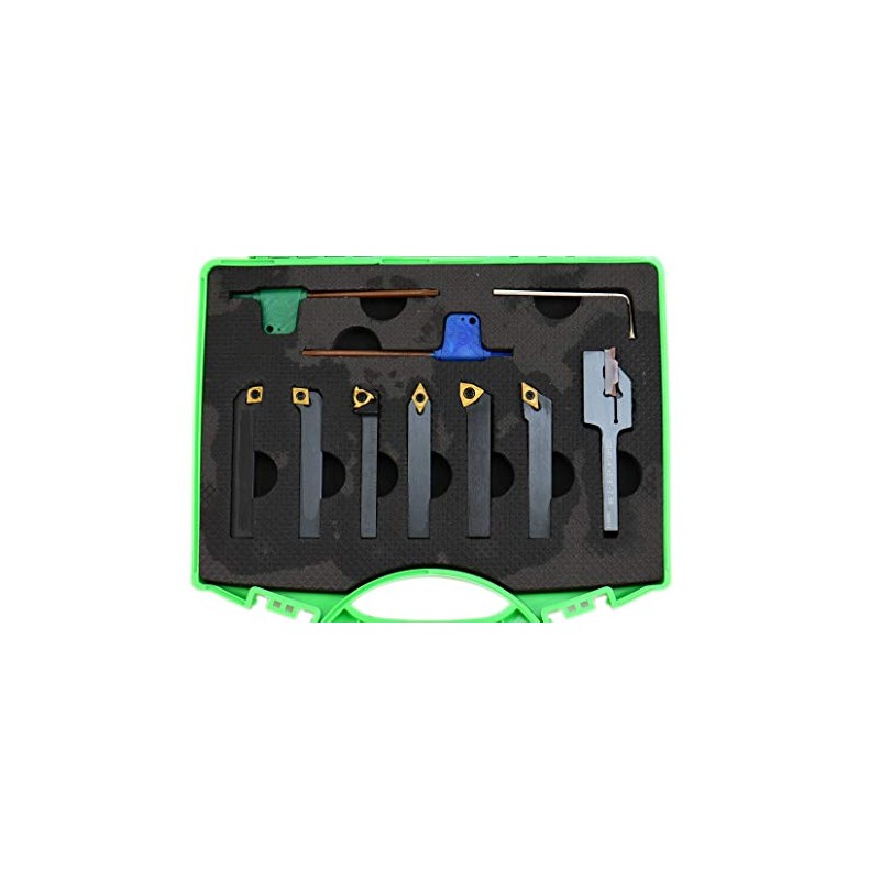 Shars 1/4" 7 Pieces/Set Indexable Carbide Turning Tool Set in