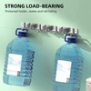 2pcs 304 Stainless Steel Broom Holder 3 Racks 4 Hooks