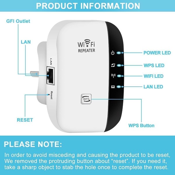 2025 Newest WiFi Booster, WiFi Extender, WiFi Repeater, Covers Up