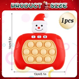 Puzzle Game Machine, ZoneYan Puzzle Toy, Puzzle Pop It, Pop It Fidget Toy, Quick Push Game, Puzzle Game Machine Game Controller, Decompression Toy Console (Snowman)