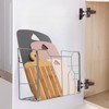 Cididu Kitchen Wrap Organizer Rack Wall Mount, Cabinet Door Organizer
