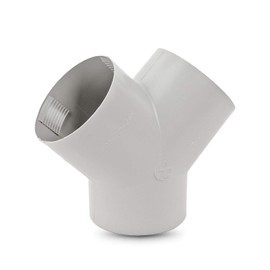 Truma Y Piece for Warm Air Pipes Grey for 65 mm TS Y Piece (1)