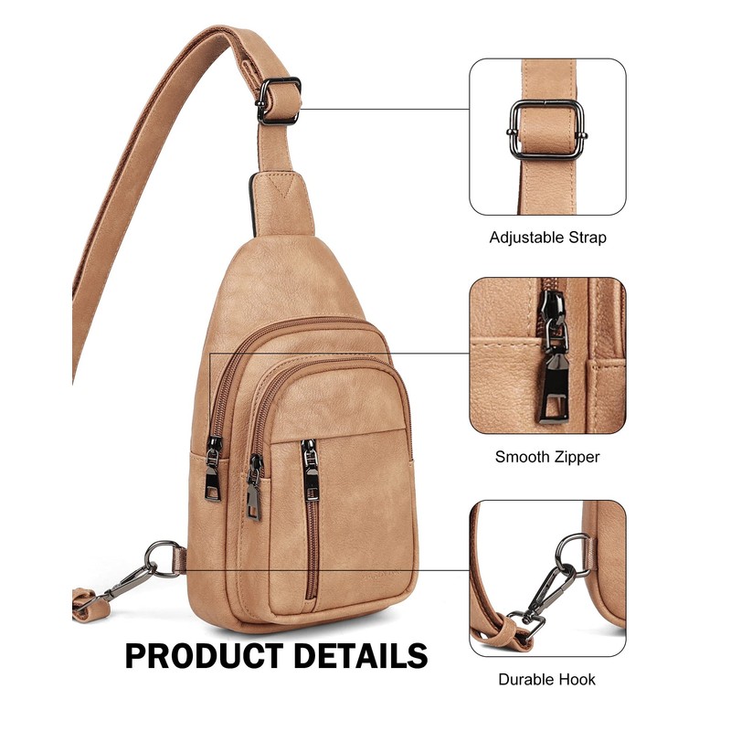 MASINTOR Sling Bag for Women - Crossbody Bags Fanny Pack