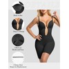 Decorus Backless Plunge Shapewear Bodysuits - Women Low Back Body