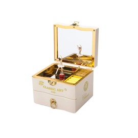 Faderr Music Box Gift Box Wedding Rotating Music Box Dancer Jewellery Music Box Jewellery Storage Drawer Ballerina Dancing Girl Ornaments Music Box