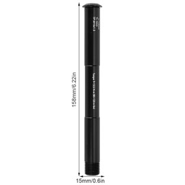 Thru Axle 158L Bicycle Front Wheel 15 x 110 mm, Aluminium Alloy Thru Axle Bicycle Front Wheel Thru Axle Fork Axle Suitable for RS-1 (2015), Sid WC, XX, RCT3, RLT, RL (2012-2015)