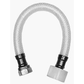 HOMEWERKS WORLDWIDE 7238-20-12-1 1/2" Female Iron Pipe x 7/8" Ballcock x 20", Reinforced Poly Vinyl Toilet Connector