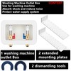 (1 Pack) Lidertik Washing Machine Outlet Box Push to Connect