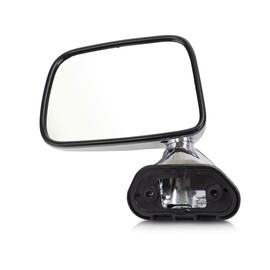 For Toyota Pickup 1990 91 92 93 94 1995 Door Mirror Driver Side | Chrome | Foldaway Type | Door Mounted | Single Glass | With Vent Window | Replacement For TO1320122 | 840304032884, 8794034020