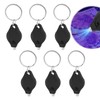 6Pcs Note Checker Blacklight Mini LED Keychain Torches Mini Keychain