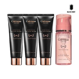Calvisano Caviar Black Mask 80ml x3 + Cloud Serum 100ml / 칼비사노 캐비어 블랙 마스크 80ml x3 + 클라우드 세럼 100ml