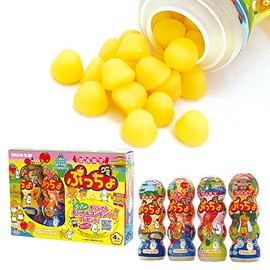 Mikakuto Kansai Limited Puccho Gummy, Mixed Juice Flavor, 1.1 oz (32 g) x 4 Bottles