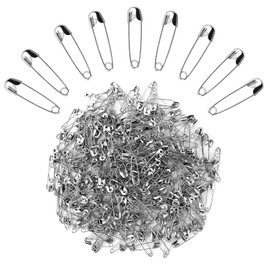 Mini Sliver Heavy Duty Strong Safety Pins Assorted Invisible - 2000 Pieces, Craft Sewing Accessories For Baby Clothing Arts, Haberdashery Supplies