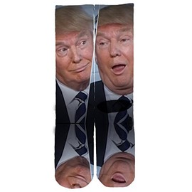 Memo Apparel Donal Trump Funny Faces Custom Socks