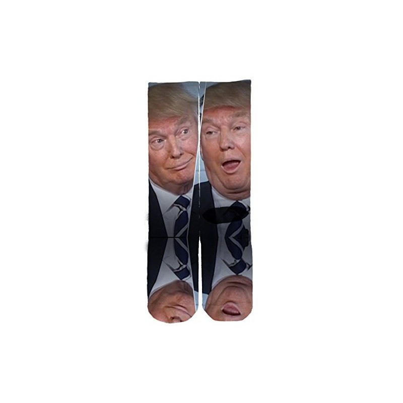 Memo Apparel Donal Trump Funny Faces Custom Socks