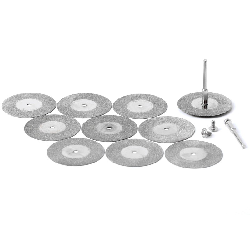 JINGLING 40mm 1-9/16" Diamond Cutting Wheels Coated Rotary Blade Cut
