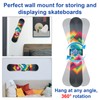 BOXOB Skateboard Deck Wall Mount, 360-Degree Rotating Skateboard Wall Hanger