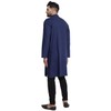 In-Sattva Men's Indian Banded Classic Collar Pure Cotton Long Kurta