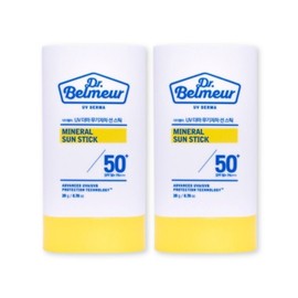 THE FACE SHOP Sun Stick Mild Soft Dr. Belmeur Inorganic Sun Stick 20g 2pcs / 더페이스샵 선스틱 순한 보송 닥터벨머 무기자차 선스틱 20g 2개