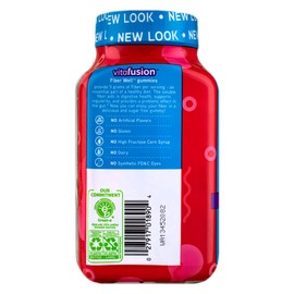 Vitafusion Vitafusion Fiber Well Sugar Free Gummies Dietary Supplement, Peach/Strawberry/Berry, 90 Ct (6 Pack) (Bundle)