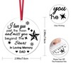 Aerfhhy Memorial Acrylic Hanging Ornament for Loss of Dad, Father