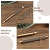 SEWACC Retro Mini Portable Brass Fountain Pen Calligraphy Writing Pen