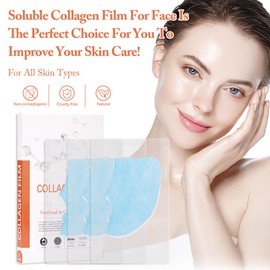 Kollagen Mask, Soluble Protein Mask, Collagen Film Maske für Lifting Fadenlifting zur Hautstraffung, Förderung der Absorption der Gesichtsessenz, Anheben der Kieferlinie (2 Box)