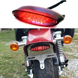 JMTBNO Motorcycle For Scooter Cafe Racer Bobber Mini Bike Rear 28 LED Brake Tail Light