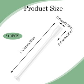 10 Pcs Personal Disposable Vaginal Applicators Comfortable Suppository Applicators Smooth Lube Injectors for Women Intimate Health Care (Caliber 9mm)