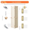 KOVOSCH 24-Inch Bifold Door Hardware Kit with Track, Closet Door