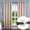 Codoule Self Adhesive No Drill Adjustable Curtain Rod Holder Hooks