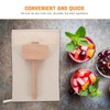 COLLBATH Ice Crushing Tool Set 2pcs Ice Bag Mallet Wood