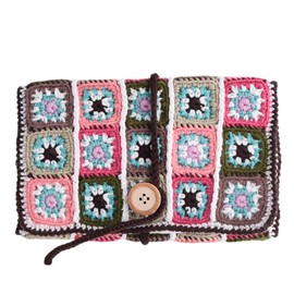 NASKA Amimono Kit Mosaic Mosaic Cover Crochet Case HT-21 COL.2 Pink