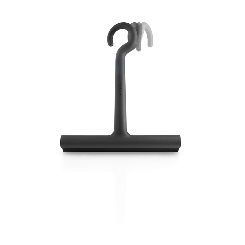 EVA SOLO Shower Squeegee, Elastic Hook for Hanging, Black