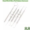 S.S 1 Set Dental Pick & Mirror Tools Sculpture Instrument
