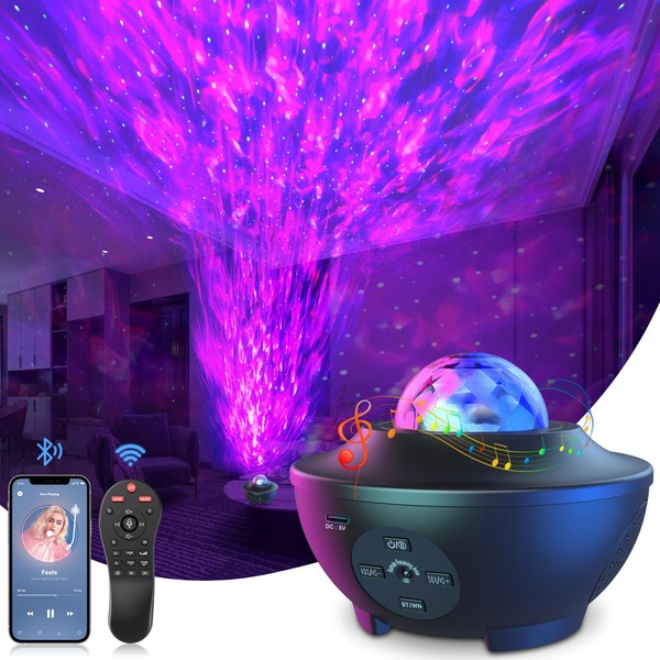 LED Starry Sky Projector, Galaxy Starry Sky Projector, Lamp Starry Sky with Timer/Remote/Bluetooth Speaker for Children