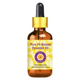 Deve Herbes Pure Fir Balsam Essential Oil (Abies balsamea) with Glass Dropper Steam Distilled 30ml (1 oz)